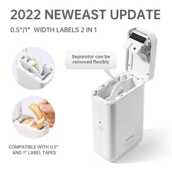 NIIMBOT D101 Thermal Inkless Mobile Printer with Roll - White